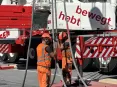 Kran Clausen Mitarbeiter Autokran Trafo