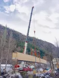 Clausen Brücke hebt bewegt